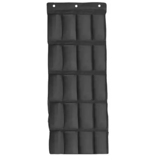 Over The Door Shoe Organiser Black Open